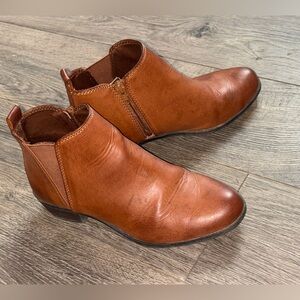 Brown Leather Ankle Boots